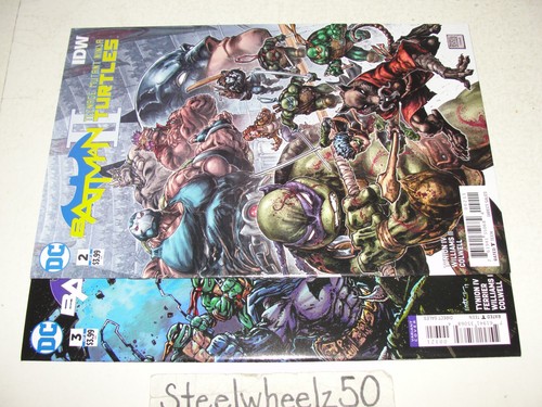 Lote de cómics Batman Teenage Mutant Ninja Turtles II #2 y 3 DC 2018 Robin Vs Bane - Imagen 3 de 3