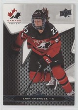 2018 Upper Deck Team Canada Juniors Erin Ambrose #82 4gx