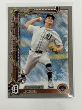 2025 Topps Holiday Jackson Jobe SP RC Silver Glitter Parallel Card #H160 Tigers?
