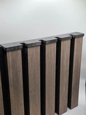 Acoustic Slat Wall Panel Exposed End Trim Decorative Edge Professional Finish