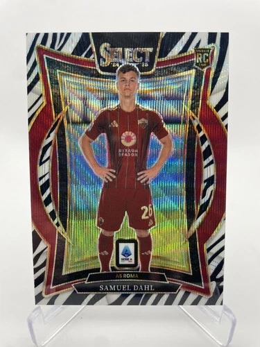 Samuel Dahl Roma 24/25 Panini Select Serie A Zebra Rookie Card