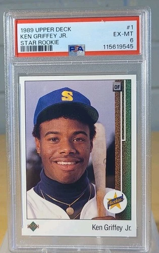 Star Ken Griffey Jr 1989 Upper Deck Star Ken Griffey Jr #1 Rookie