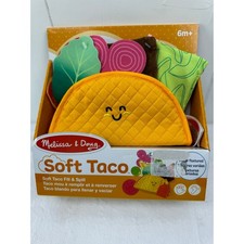 Melissa  Doug Baby Soft Toy, Taco Fill and Spill Sensory Toy, NIB