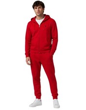 POLO RALPH LAUREN DOUBLE KNIT TECH FLEECE RED TRACKSUIT JOGGER HOODIE SIZE XL
