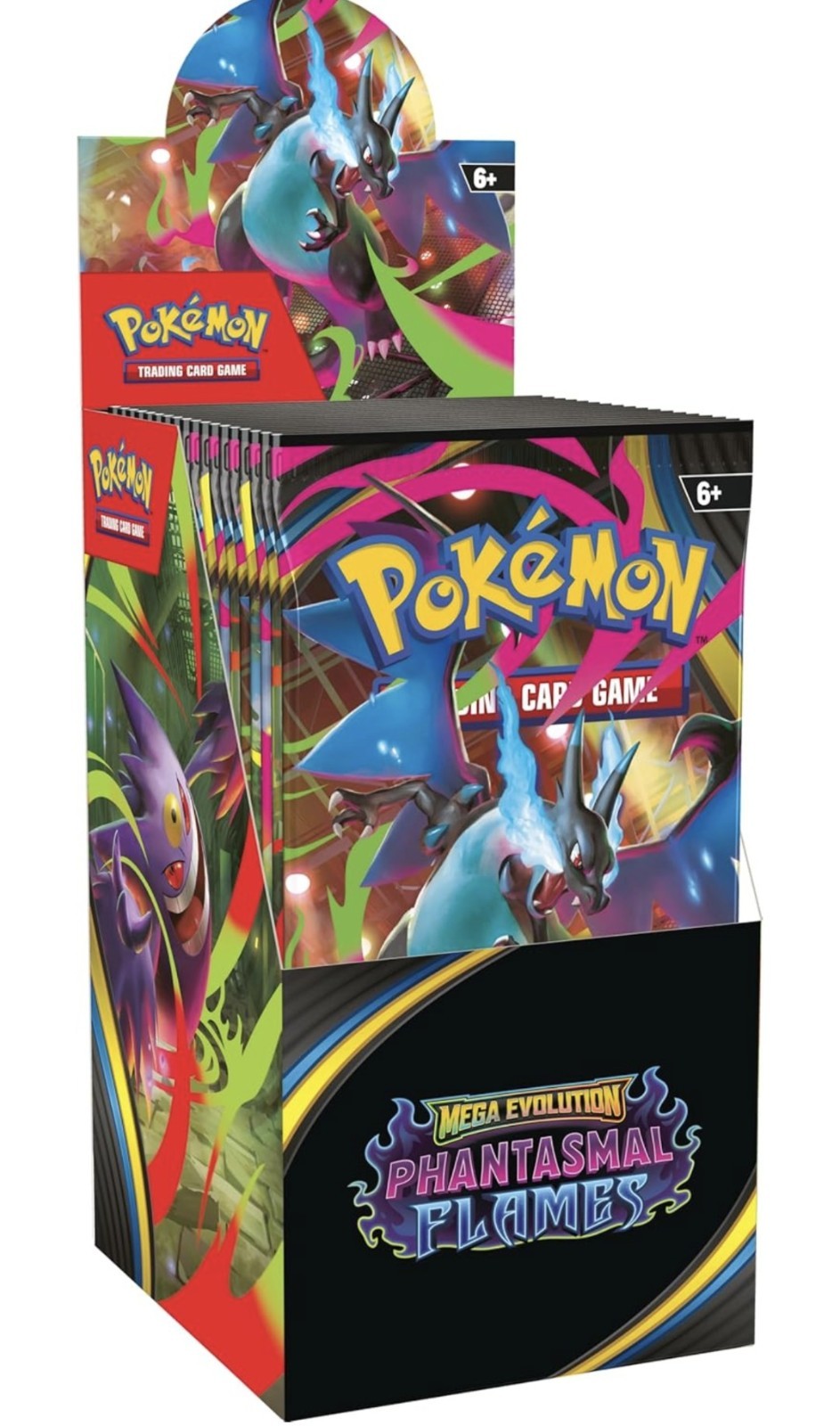Pokémon TCG: Mega Evolution—Phantasmal Flames Booster Display (18 Booster Packs)