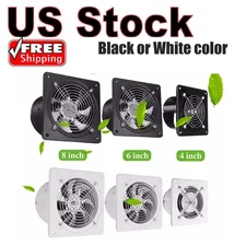 4/6/8/12" Exhaust Fan Ventilation Extractor Fan 110V WallMounted Blower Duct Fan