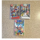Nintendo Switch Super Mario Odyssey, Smash Bros Ultimate, Mario Rabbids Lot