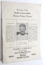 Rare 1926 HAMILTON OHIO HIGH SCHOOL Football Program, Hamilton Vs Hughes, Oh.