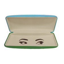KATE SPADE Hard Shell Eyeglass Sunglasses Case Only Authentic Teal Green OEM LUX