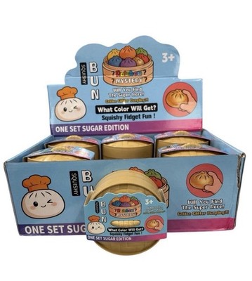 1x Dumpling Squishy Crazy Fun Rainbow Mystery Bun Squishy Blind