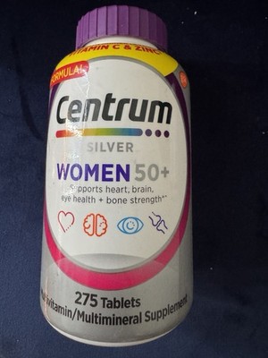 Centrum Silver Womens 50+ 275 Tablets Multivitamin Supplement ((EXP 08/2026