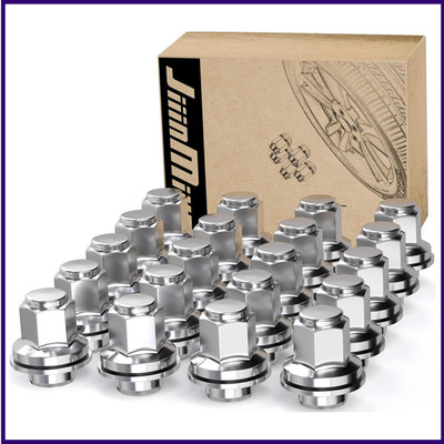 M12x1.5 Toyota Lexus Lug Nuts, 13/16'' (21mm) Hex OEM Factory Style Chrome Mag