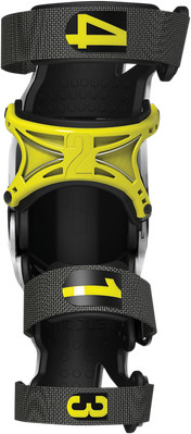 MOBIUS - X8 Knee Braces White/Yellow XS | 1010101