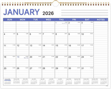 2026 Wall Calendar, Jan-Dec 2026, 12-Month Calendar with Ruled Blocks  Julian D