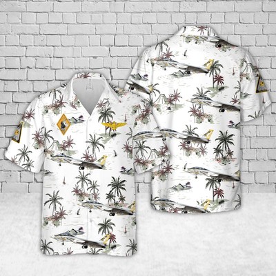 US Navy F 14 Tomcat aircraft of VF 142 the Ghostriders Hawaiian Shirt