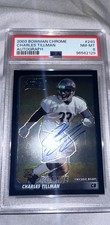 2003 Bowman Chrome Charles Tillman Rookie Autograph PSA 8 PEANUT CHICAGO BEARS