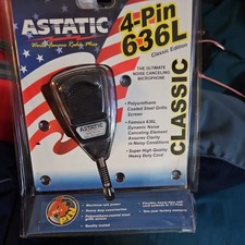 ASTATIC 636L CLASSIC CB Ham Radio Microphone 4 Pin mic NEW BLISTER PACKAGE