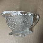 Vintage Indiana Tiara Clear Depression Glass Creamer & Sugar Diamond Shape  — photo 4