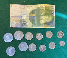 SWISS CURRENCY, 79.5 FRANCS, NOTES & COINS, FULLY REDEEMABLE, SEE PHOTOS