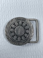 Scorpio Scorpion Horoscope Zodiac Metal Belt Buckle Vintage