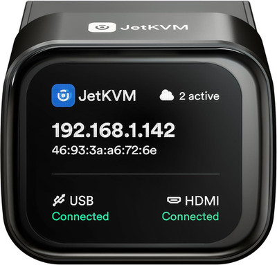Jetkvm IP KVM PC Remote Control, Open Source Jet KVM over IP Internet with Touch