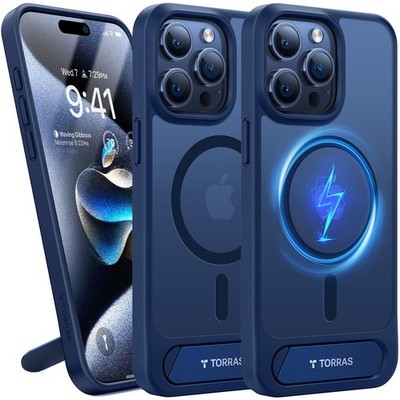 TORRAS for iPhone 15 Pro Max Case 15 Max, Deep Blue 