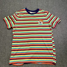 Nickelodeon Rugrats Chuckie Shirt Womens Large Casual Striped Fun