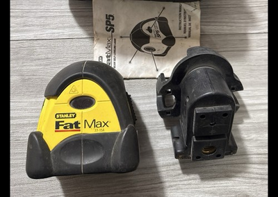 #ad Vintage Rare Find Stanley FatMax 5 Beam Self Leveling Laser Level 77 154 w Case $72.24
