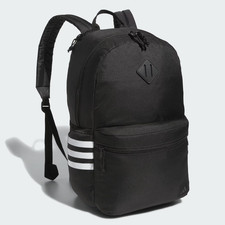 adidas Unisex Black/White Classic 3S 5 Laptop Backpack (IU7659) - NWT