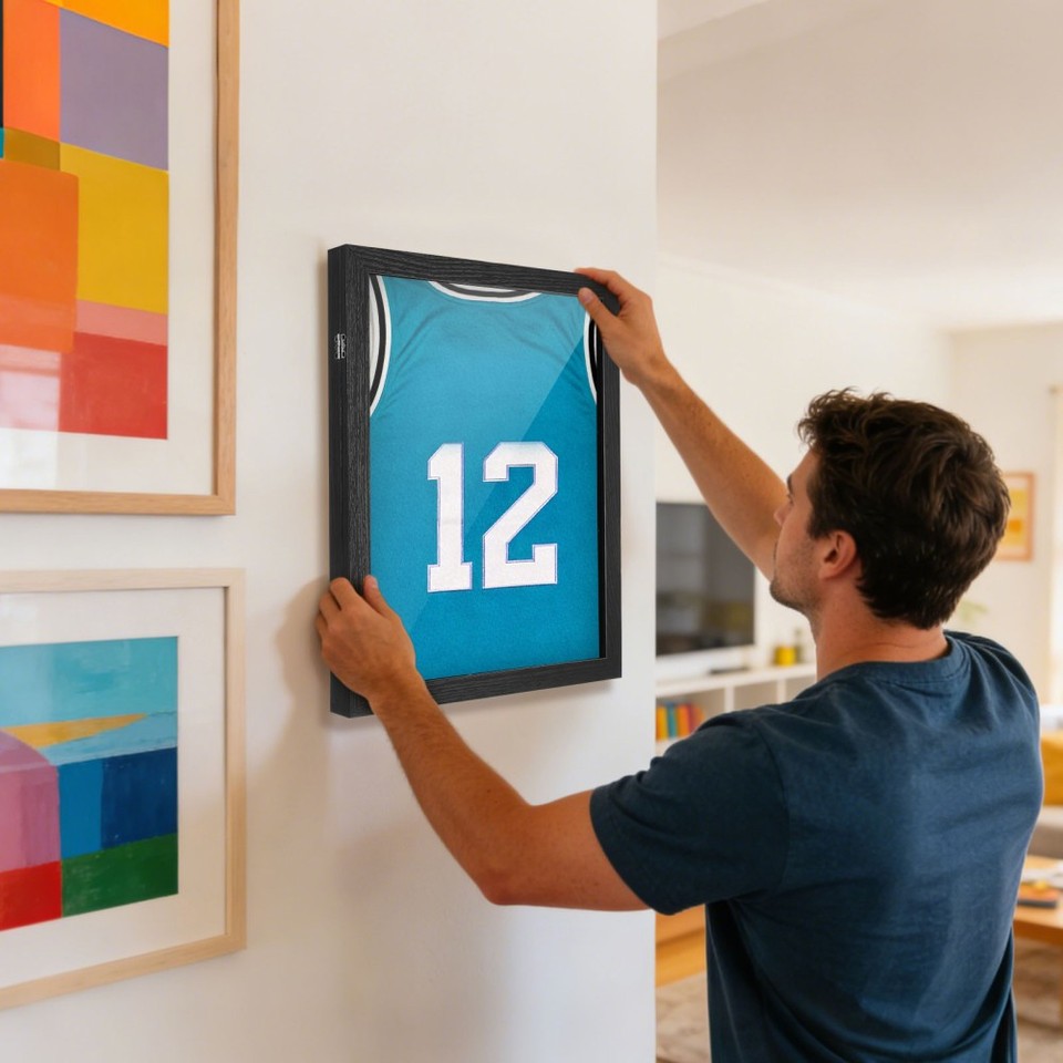 Shirt Display Frame Sports Uniform Case Shadow Box Frame for Basketball ...