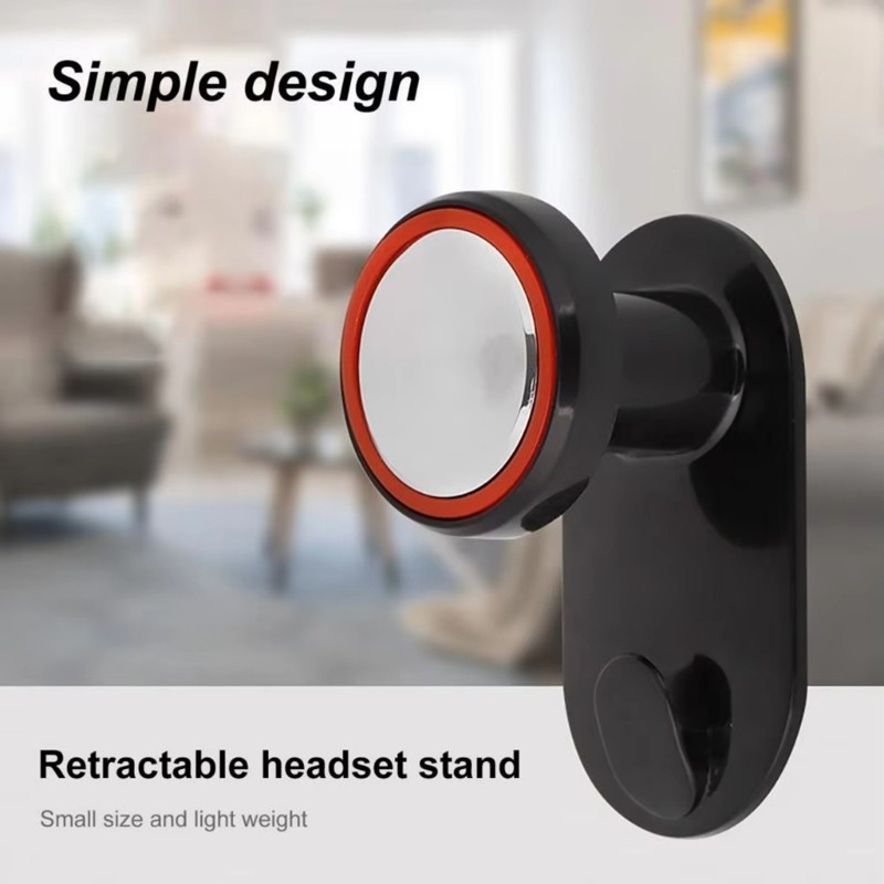 Space Saving Headphone Holder Telescopic Hanging Bracket Plastic For ...