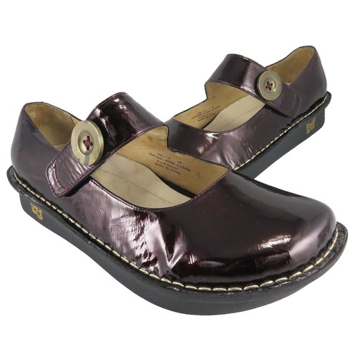 Alegria Womens Blue Button Strap Mary Jane Shoes Pal 213 Leather Comfort EU‎ 42 Onika Official Shoe - Alegria Shoes main image 3