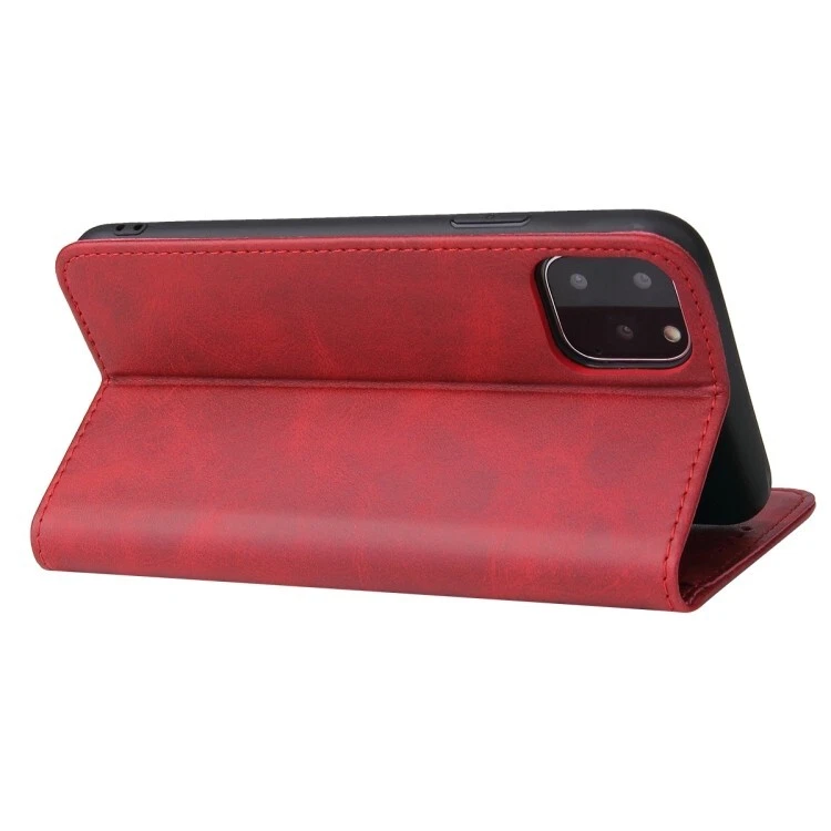 iPhone 11 Pro Max Shockproof Folio Wallet Case | Red PU Leather | Slim | Holder - Image 3 of 4