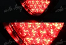 Universal F1 Style Triangle 12 Red Led Red Lens Third 3rd Brake Light Stop Lamp