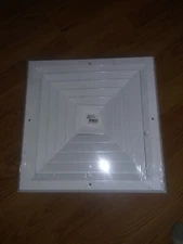 Hart & Cooley White Ceiling air Diffuser (A504MS Series) measures 15x15