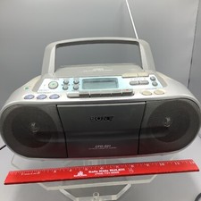 Sony BoomBox CFD-S01 Portable AM/FM Radio Cassette Recorder CD Player  Pwr Cord