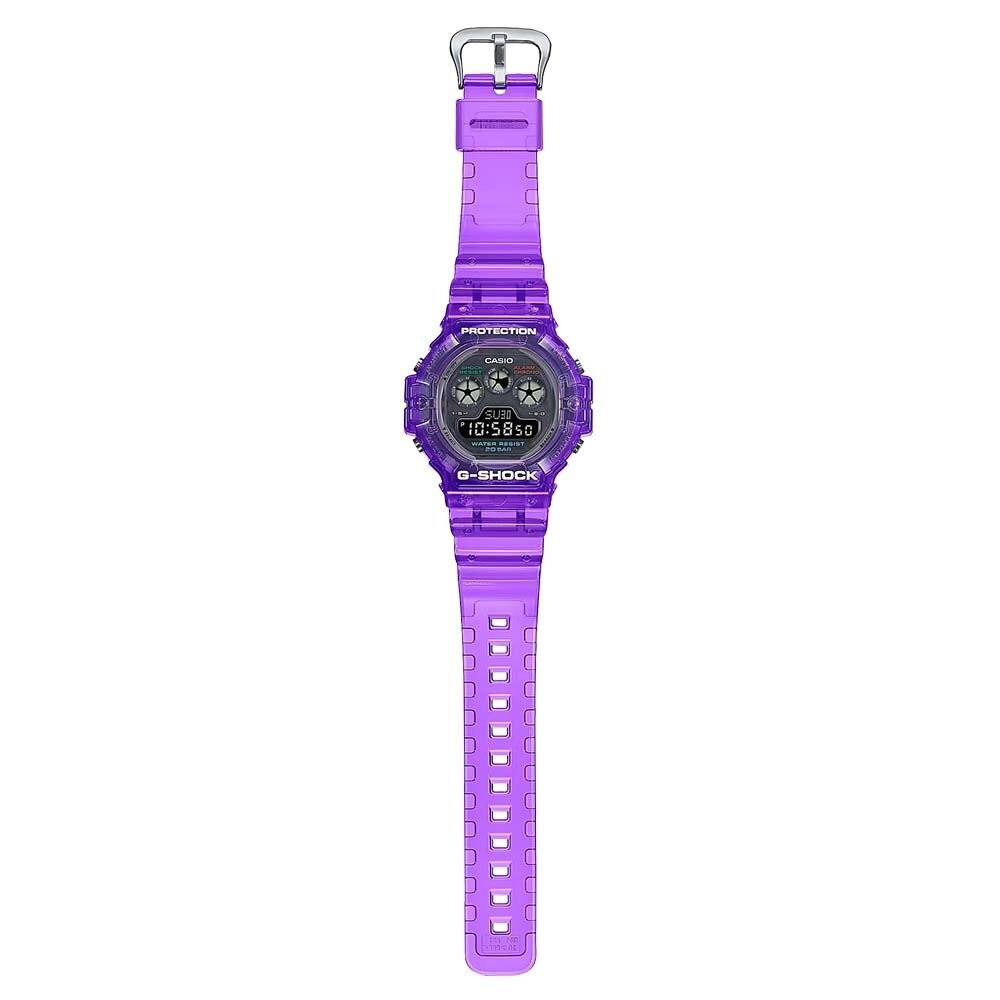 Casio G-Shock Transparent Purple Digital Men's Watch DW