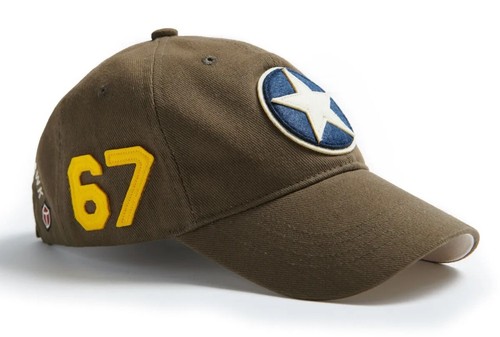 Flying Tigers Curtiss P-40 Ball Cap with Chinese Star Pin, WWII Plane SMU-0159 - Picture 6 of 10