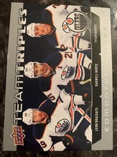 Edmonton Oilers 2021-22 upper Deck Series 1 Team Triples