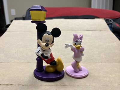 Disney Just Play Cake Toppers Figures Mickey Mouse And Daisy Duck Lot of 2