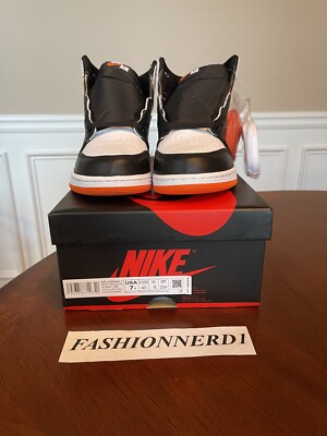 Nike Air Jordan 1 High OG Retro Electro Orange GS Size 7Y | eBay