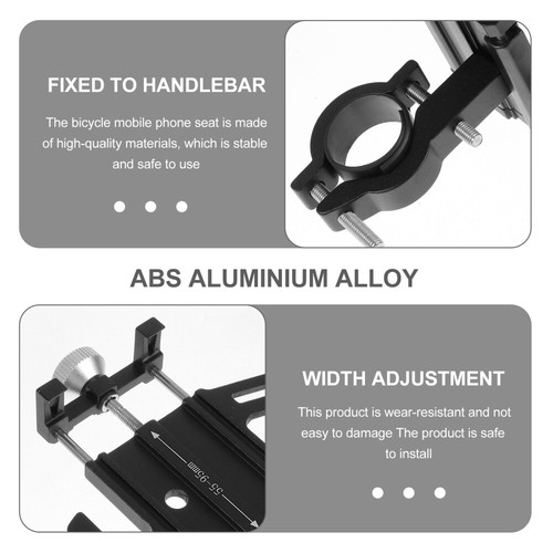 Bike Phone Bracket Bicycle Holder Miss Mobile for Cell Aluminum Alloy Stand - 第 12/12 張圖片