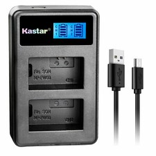 Kastar Battery LCD Dual Charger for Sony NP-FW50 BC-VW1 ILCE-6000 Alpha a6000