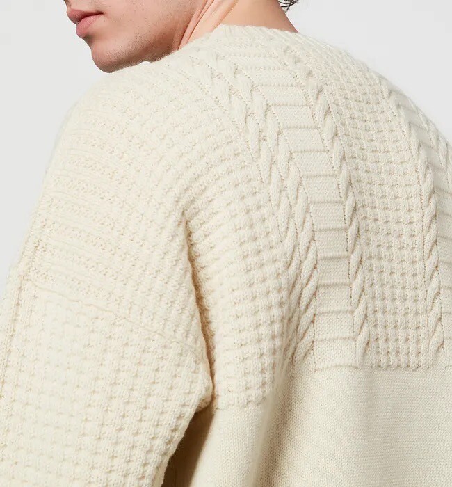 NWT $1150 Maison Martin Margiela Off White Fisherman Knit