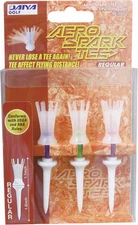 Aero Spark Golf Tees - 2.7" Regular - 3 Pack (Clear Colors)