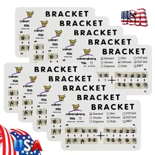 10 packs Dental Orthos Brackets Braces Standard MBT 022 Hooks 3-4-5 Hooks Metal