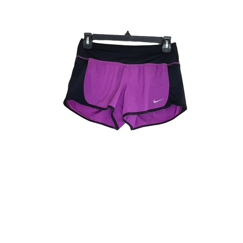 Nike Womens Running Shorts Purple Black 