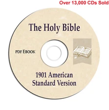 1901 American Standard Bible Version (ASV)-Christian Scripture Study-Book on CD