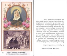 RARO SANTINO E VITA DI SANTA ROSA DA VITERBO-N.4668
