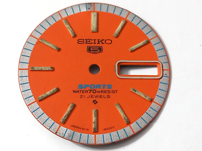 FOR PARTS ORIGINAL SEIKO 6119-6400 ORANGE DIAL 